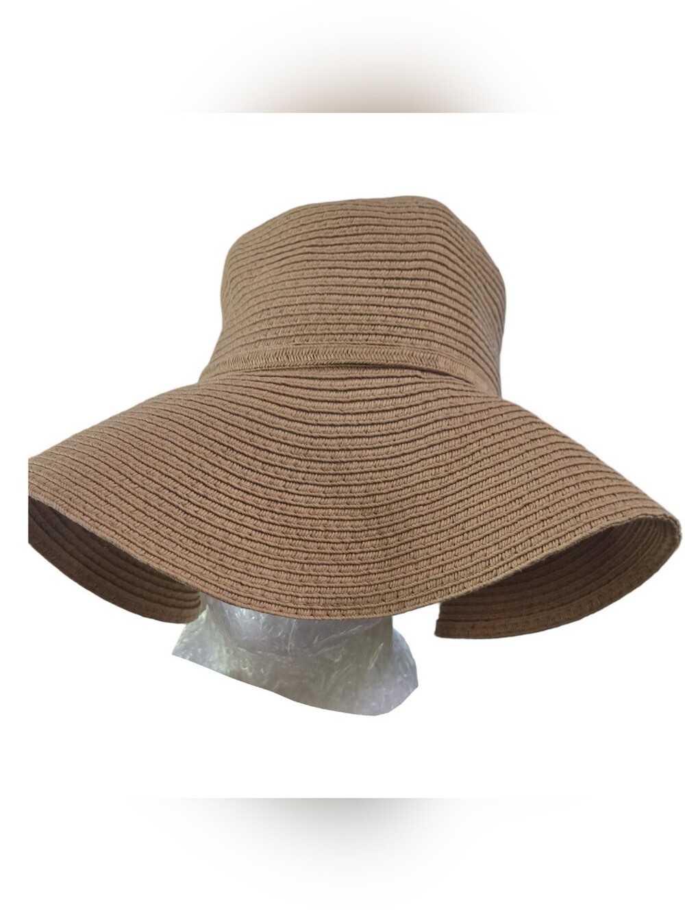 Time and Tru Wide Brim Straw Sun Hat Sunwear Travel Resortwear Sun Protection